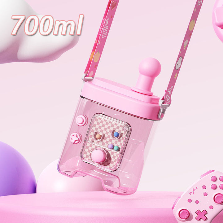 Women’s creative water bottle with removable shoulder strap Kalsten