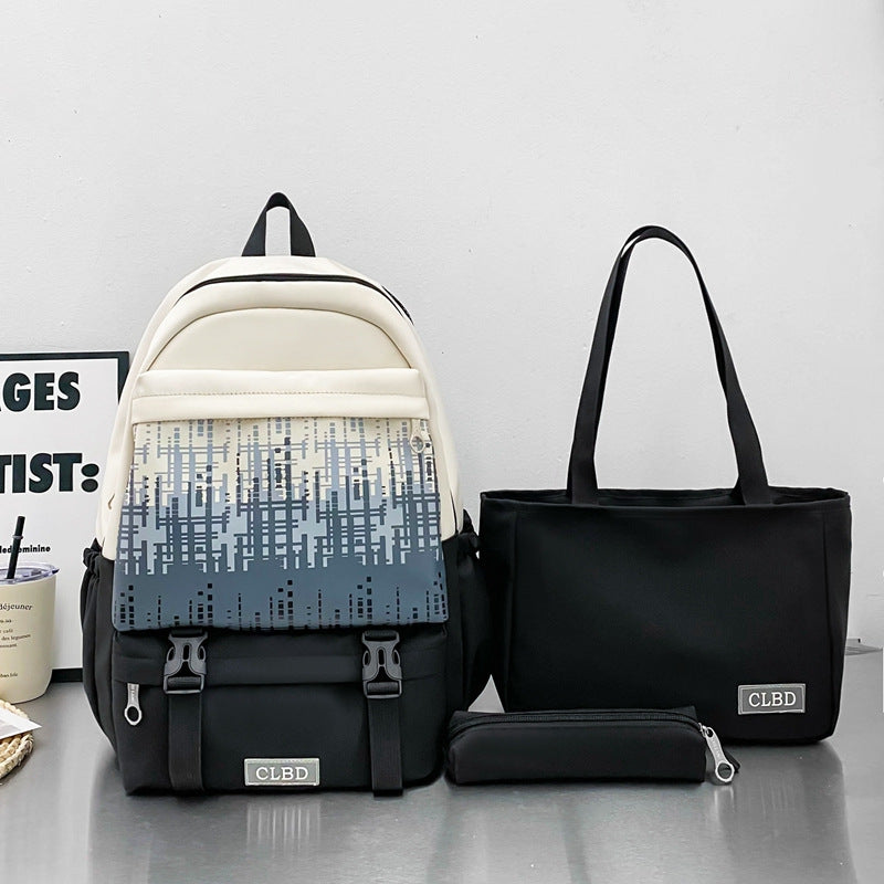 Multi-Pocket Travel Backpack Set