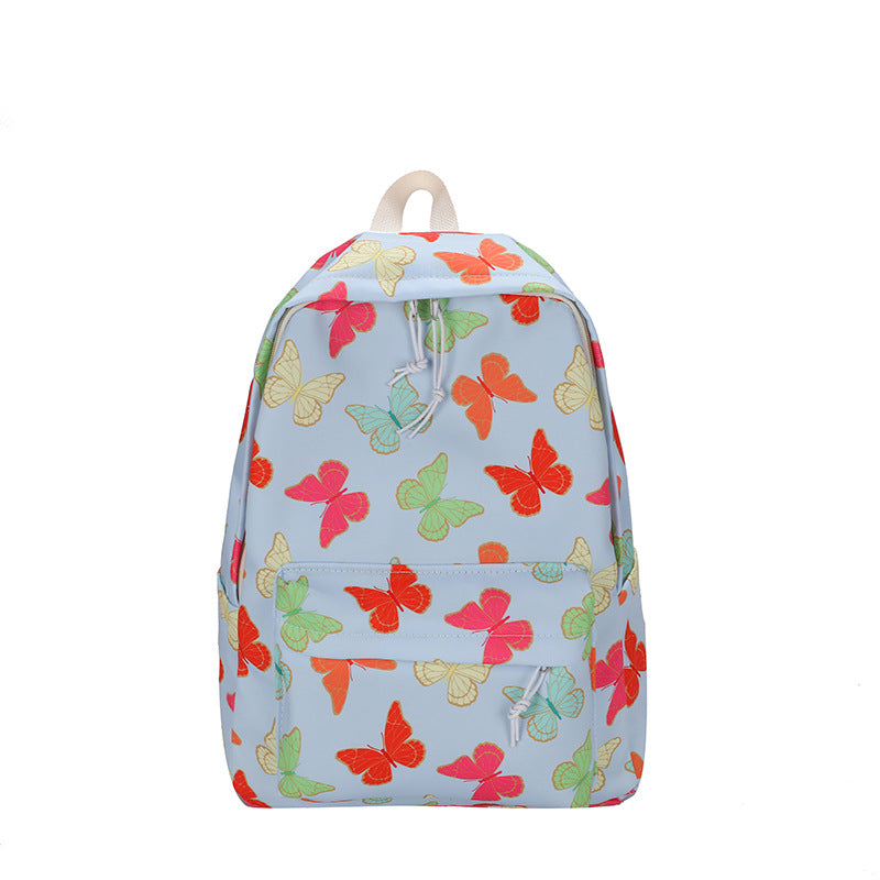 Vibrant Butterfly Patterned Backpack Kalsten