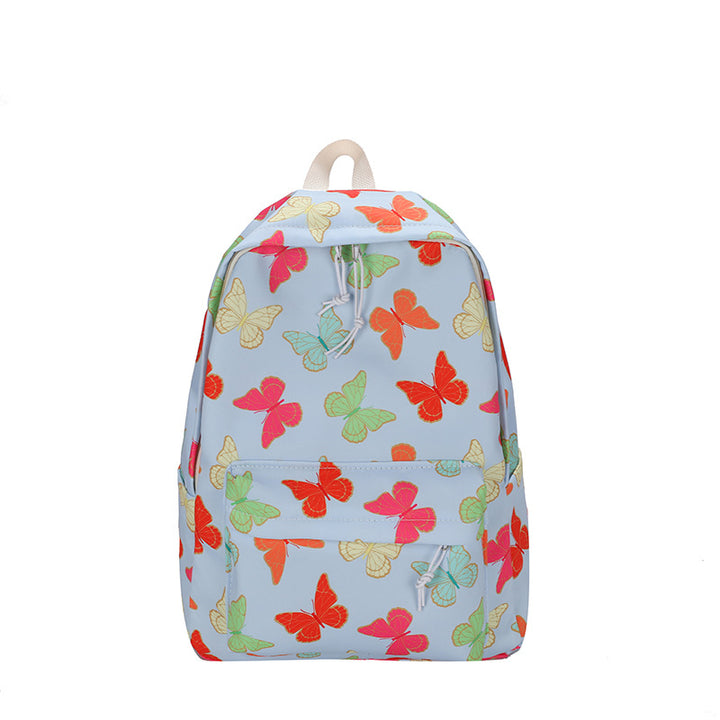 Vibrant Butterfly Patterned Backpack Kalsten