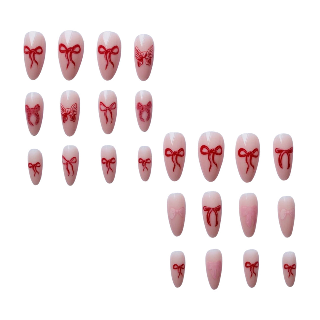 Artistic Bow Design Nail Art