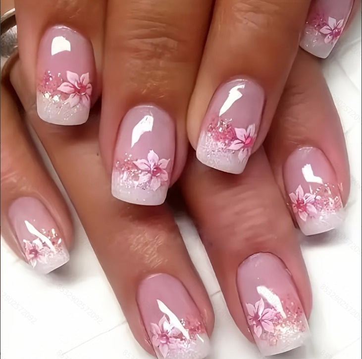 Floral Acrylic Nail Art Enhancements Kalsten