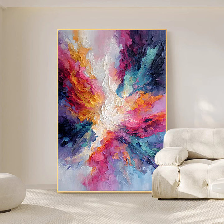 Abstract Floral Wall Art for Modern Interiors