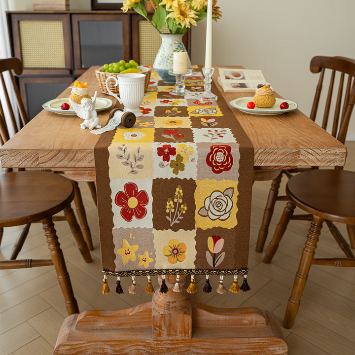 Elegant Floral Table Runner
