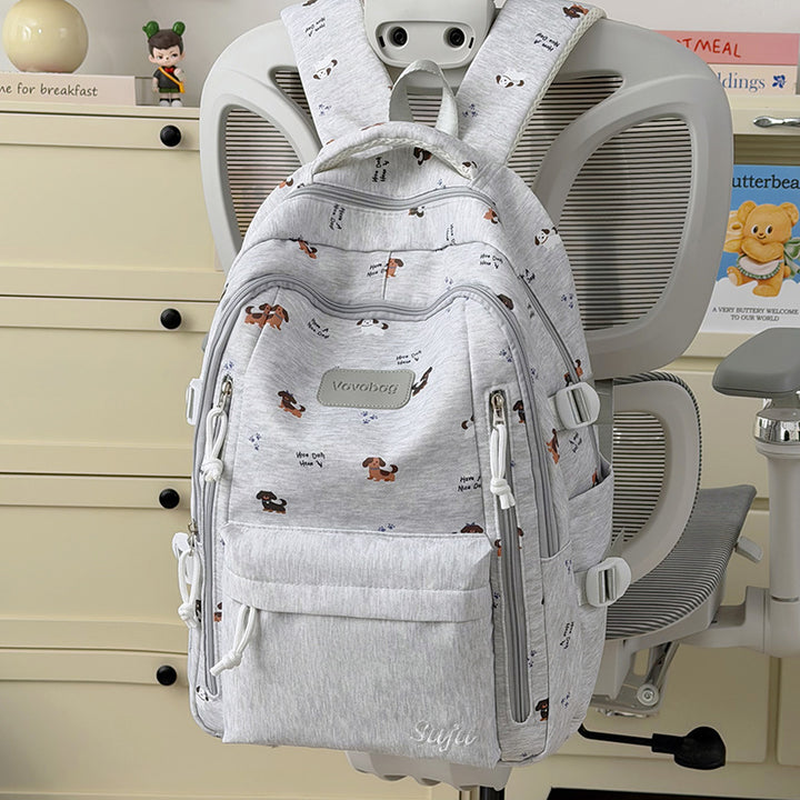 Playful Dog-Themed School Backpack Kalsten