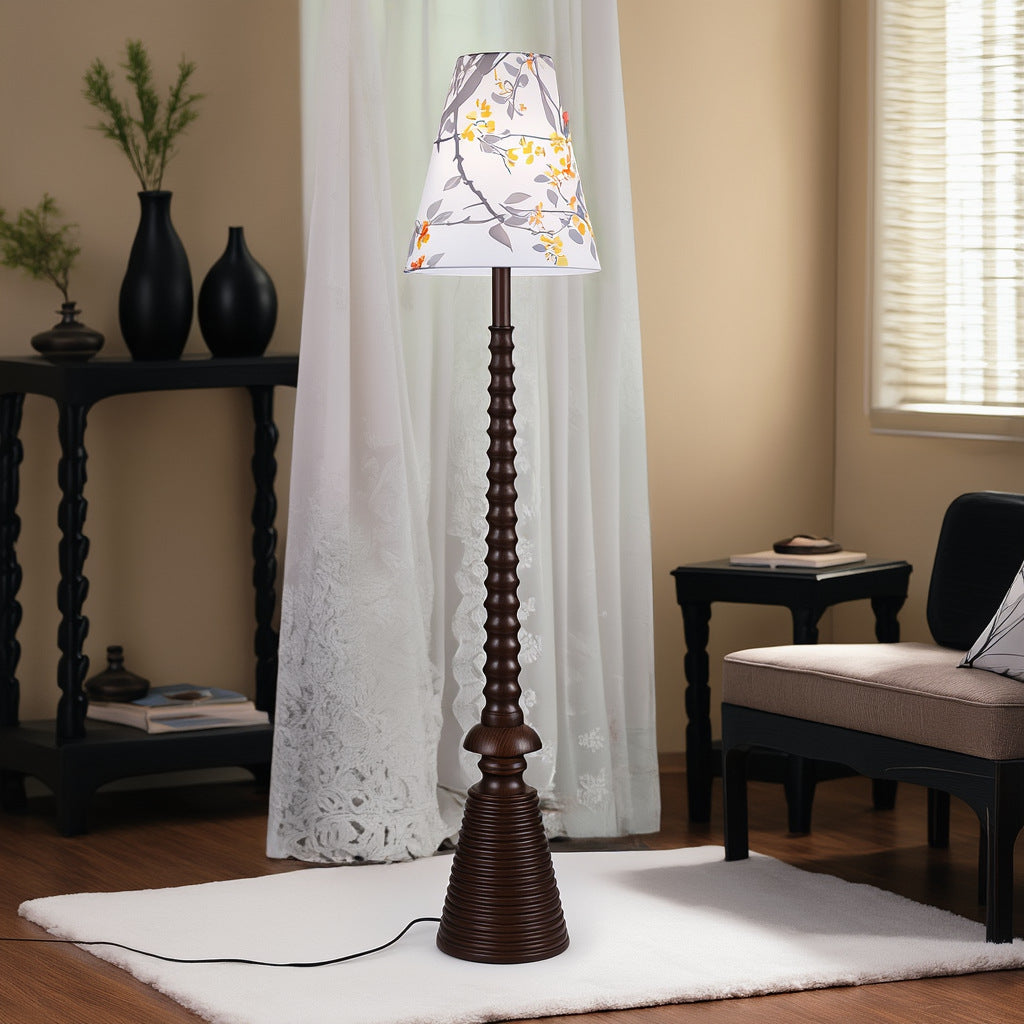 Floral Patterned Floor Lamp