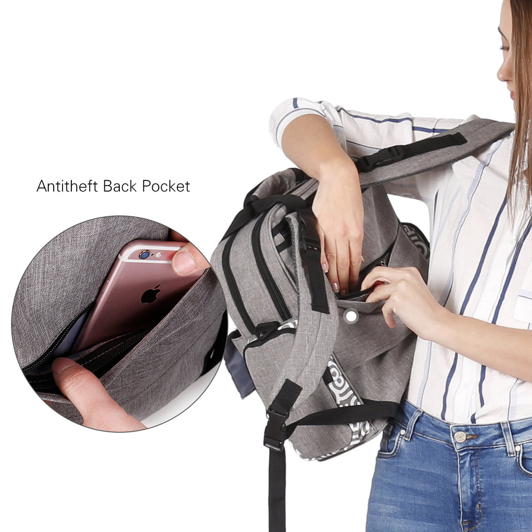 Multifunctional Diaper Bag with Insulated Compartments Kalsten