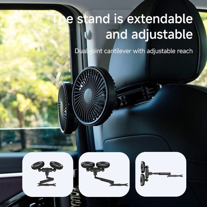 Unisex Dual-Headed Adjustable Ceiling Fan Kalsten