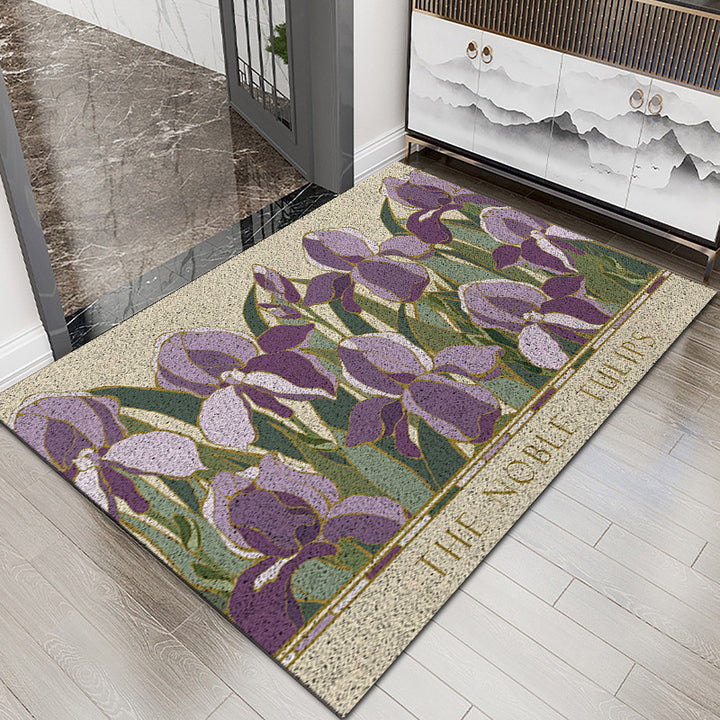 Floral Patterned Entryway Mat