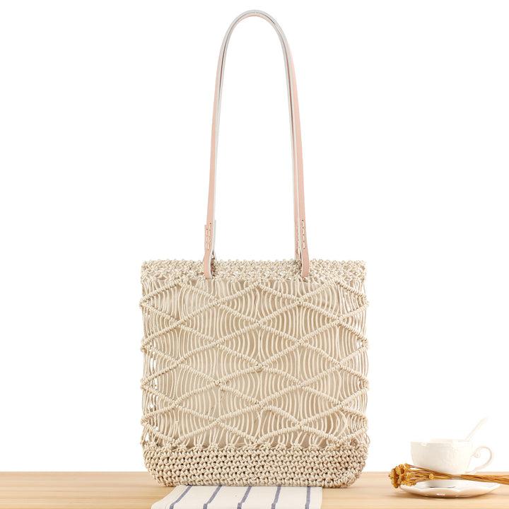 Fashionable Macrame Tote Bag Kalsten