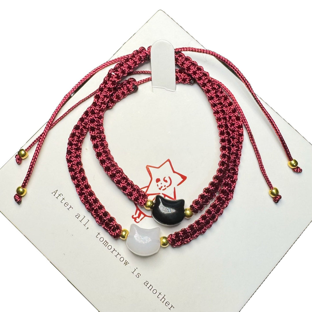Adjustable Cat-Themed Friendship Bracelet Kalsten