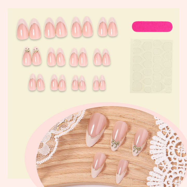 Premium Elegant Press-On Nail Set with Decorative Accents Kalsten