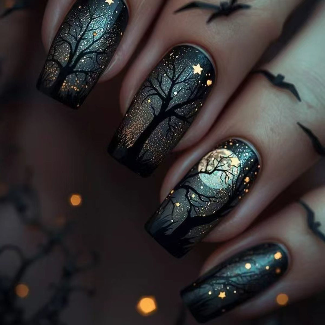 Artistic Night Sky Nail Art Kalsten
