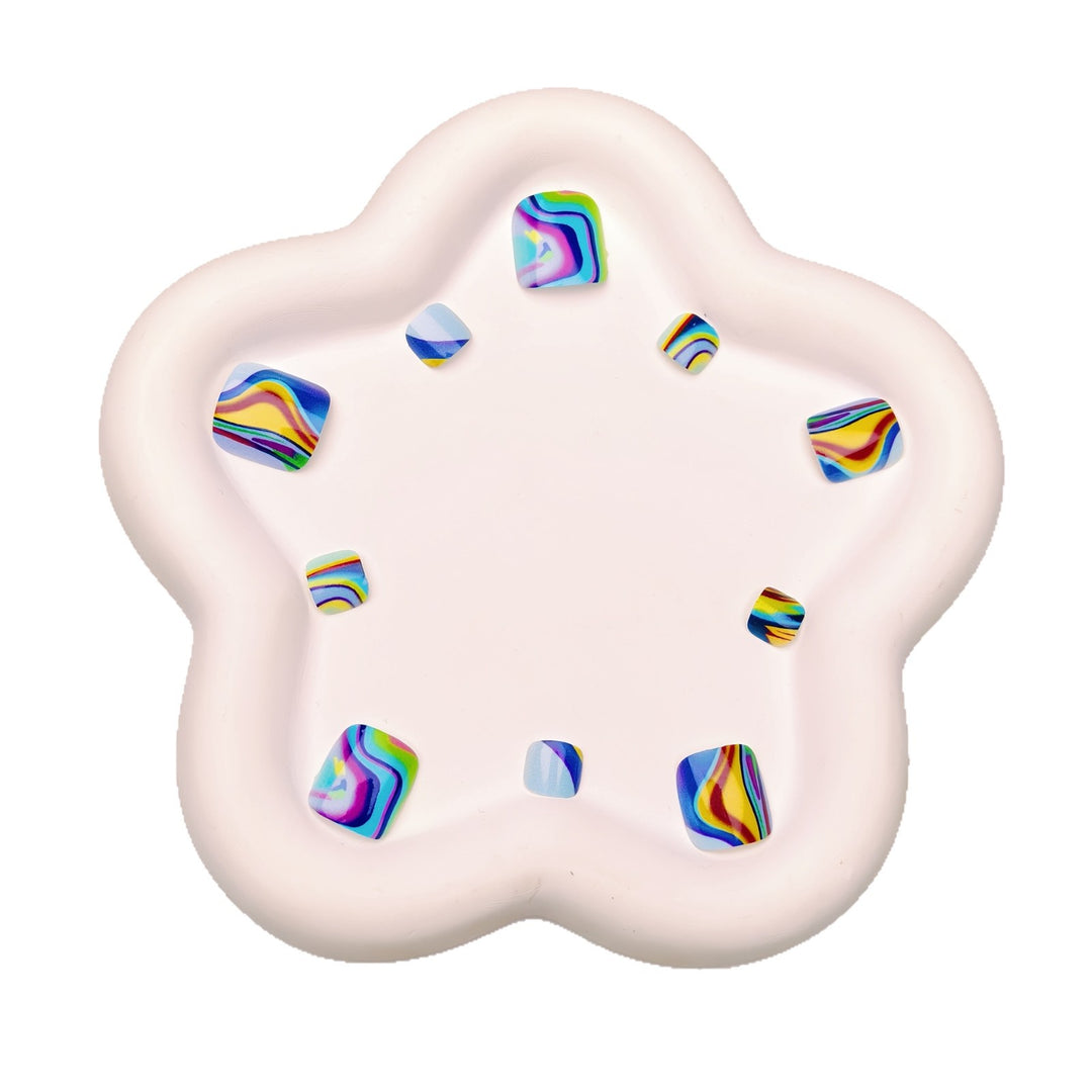 Abstract Marble Pattern Nail Art Kalsten