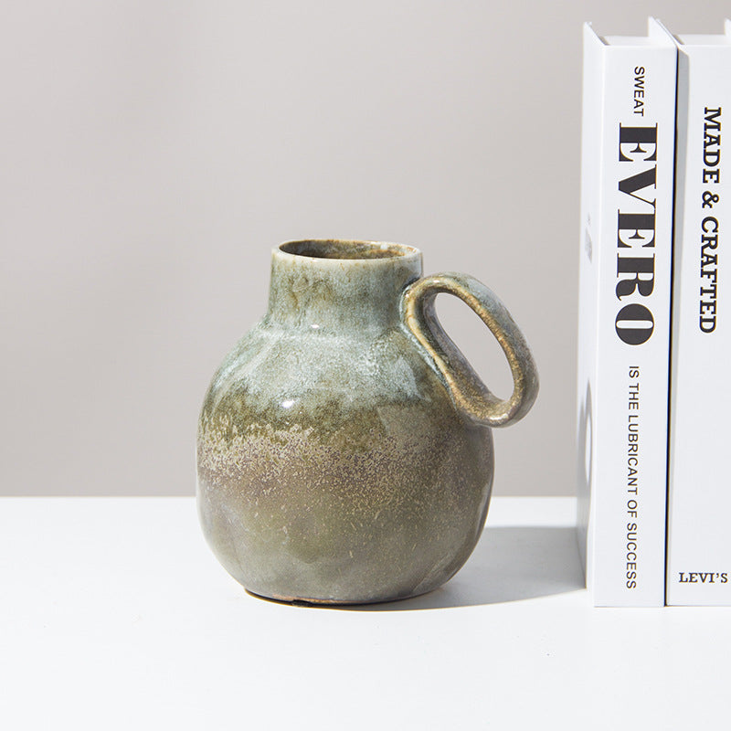 Artisan Stoneware Decorative Pitcher