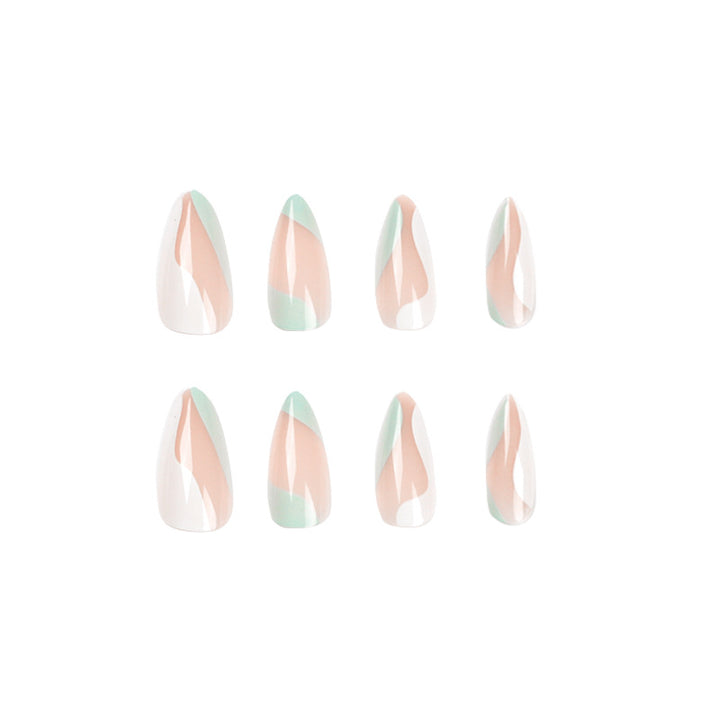 Artificial nail extensions with stylish design Kalsten
