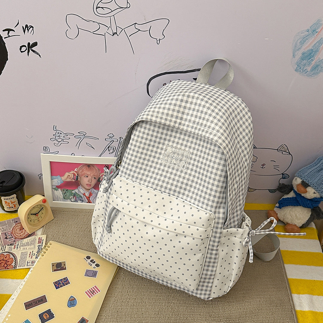 Chic Plaid Backpack Kalsten