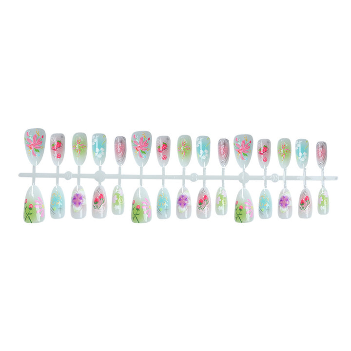 Floral Acrylic Nail Art Kalsten