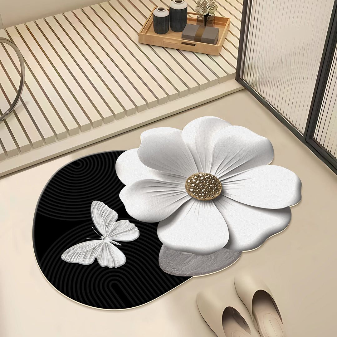 Artistic Floral Area Mat Kalsten