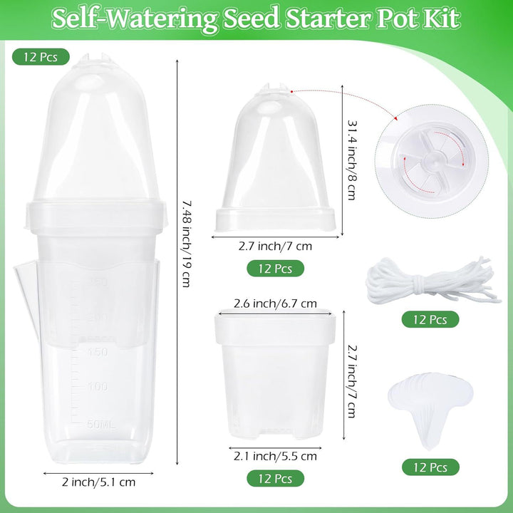 Self-Watering Seed Starting Pot Set Kalsten