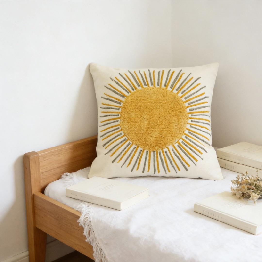 Artistically Embroidered Cushion