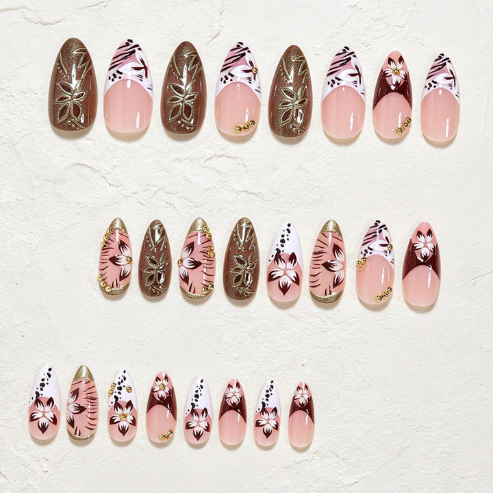 Artistic Long Stiletto Nail Design Kalsten