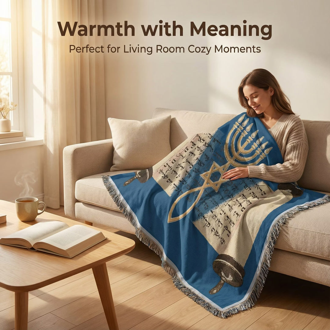 Artistic Cityscape Tapestry Blanket