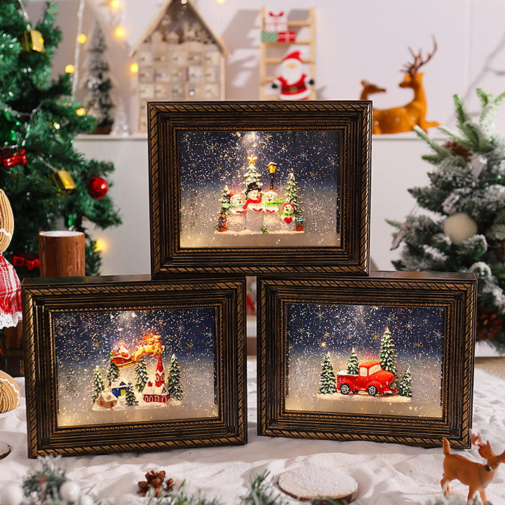 Decorative Christmas motif with snowmen Kalsten
