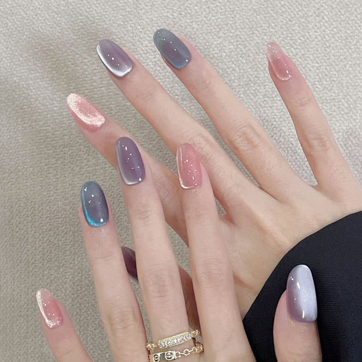 Ombre Gradient Glossy Press-On Nails Kalsten
