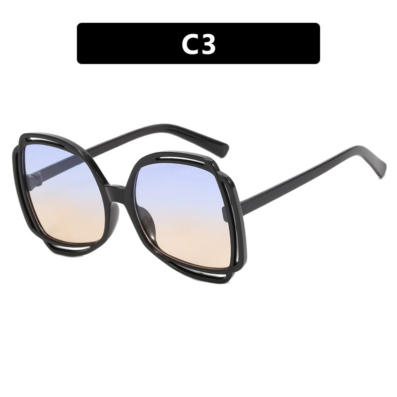 Women's oversized sunglasses in stylish retro design Kalsten