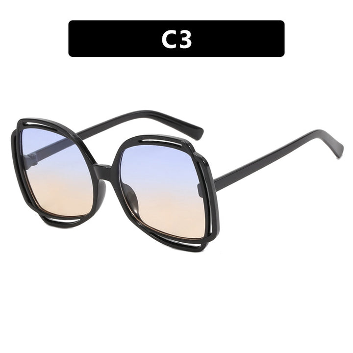 Women's oversized sunglasses in stylish retro design Kalsten
