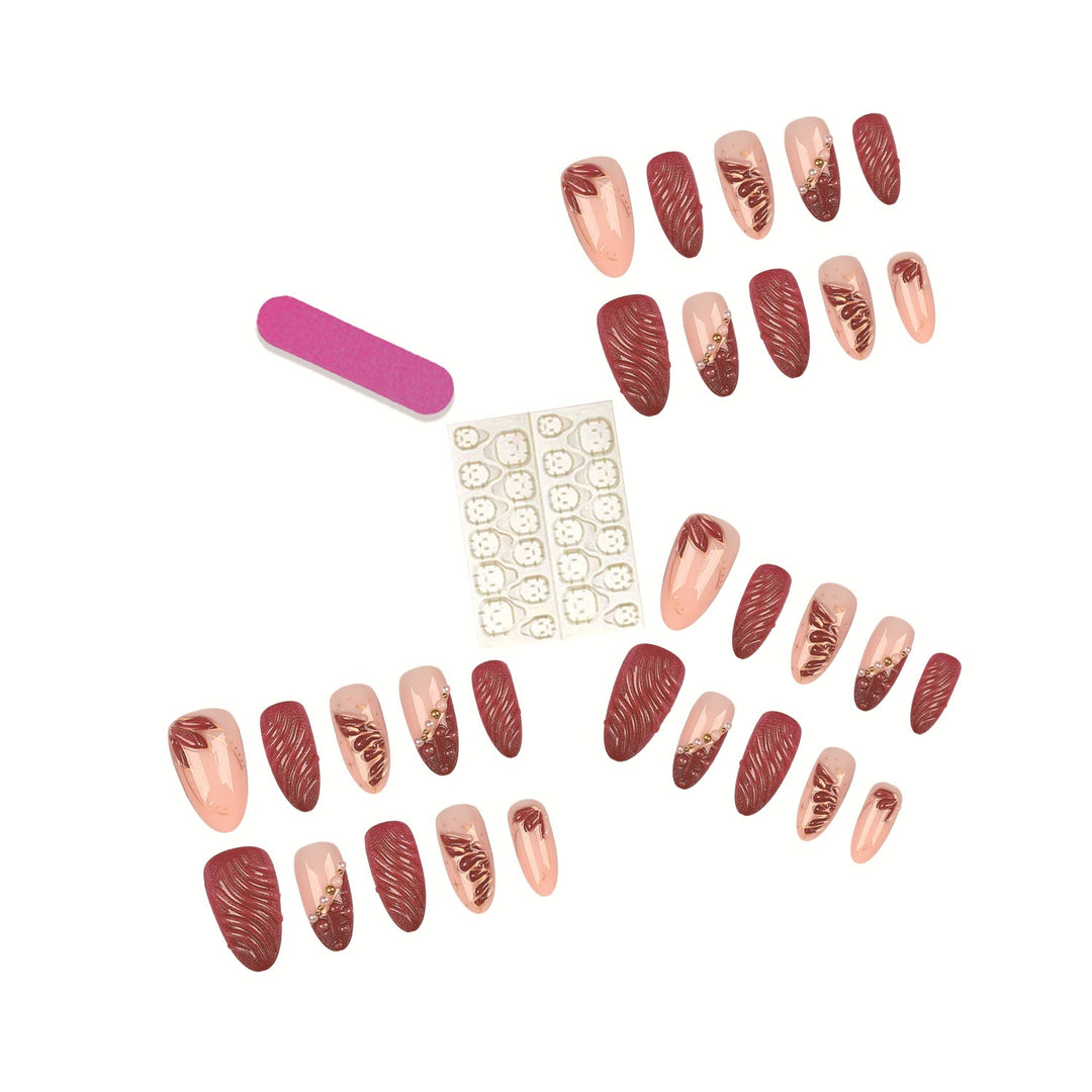 Decorative Press-On Nail Art Set  1790956157
