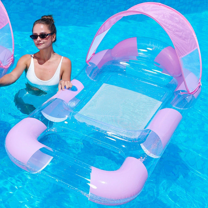 Inflatable Pool Lounger with Canopy Kalsten