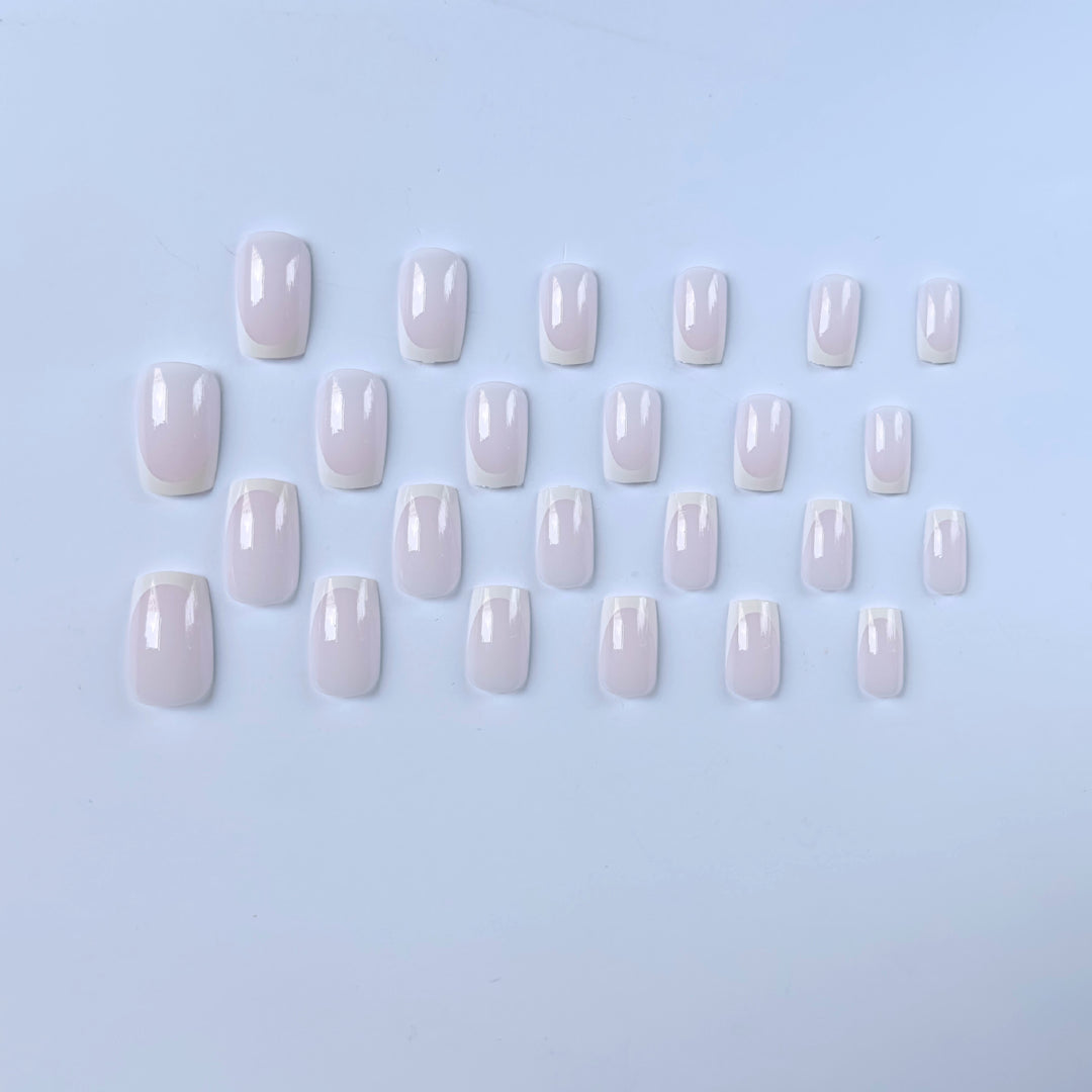 Elegant French Tip Nail Art Set  1790958182