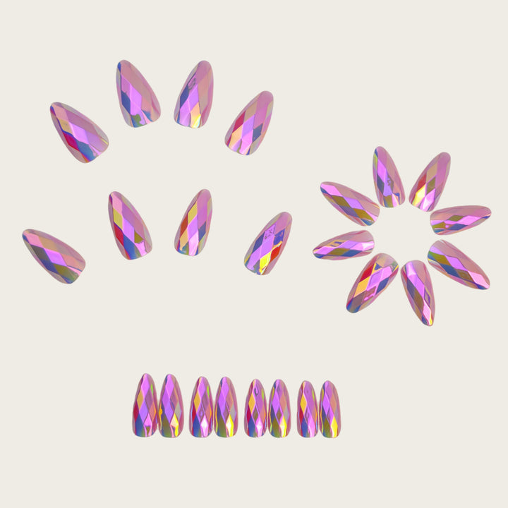 Artificial nails in elegant crystal design Kalsten