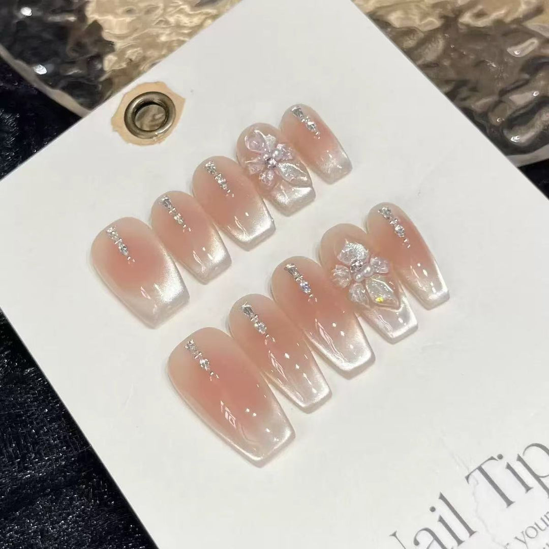 Artificial Nail Set with Romantic Design Kalsten