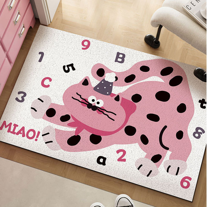 Playful Cat-Themed Decorative Mat Kalsten