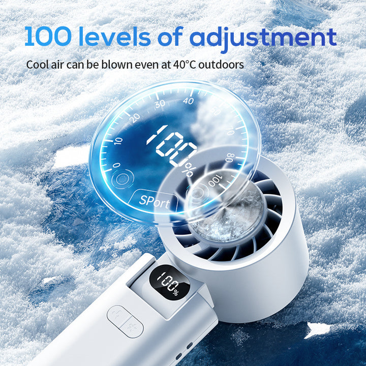 Unisex Portable Hand Fan with Digital Control Kalsten