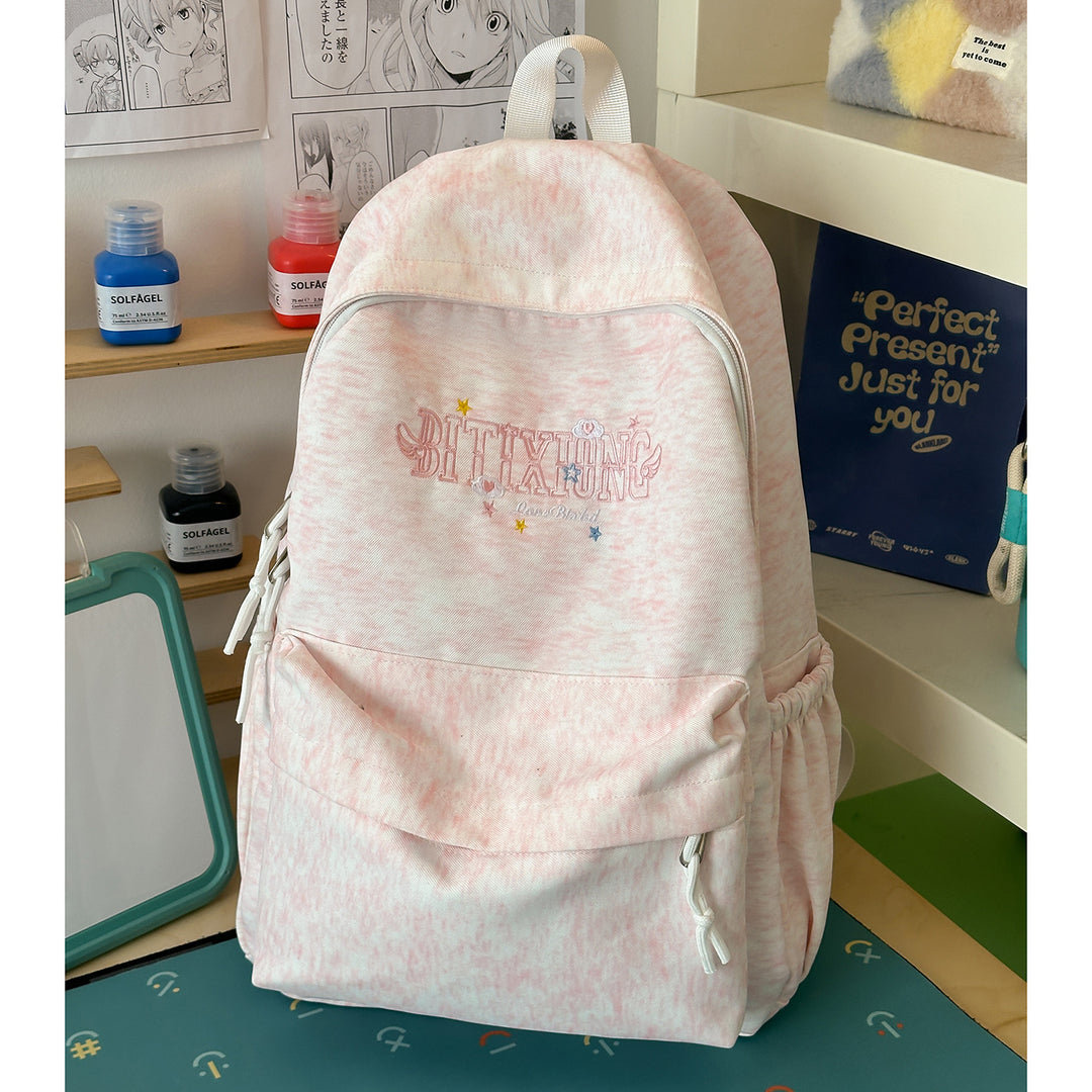 Casual Canvas Backpack with Keychain Kalsten