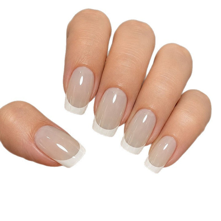 Elegant French Tip Acrylic Nail Extensions Kalsten 1789915965