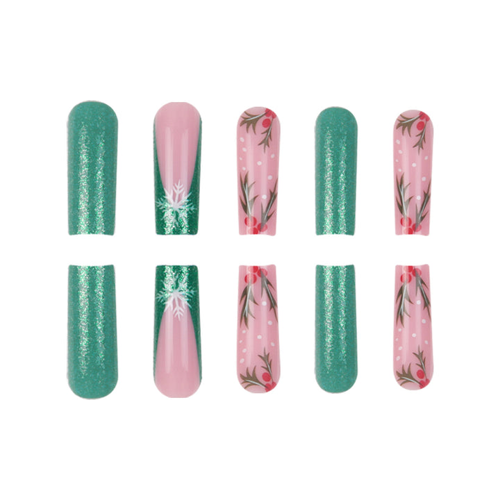 Festive Themed Press-On Nail Art Set Kalsten