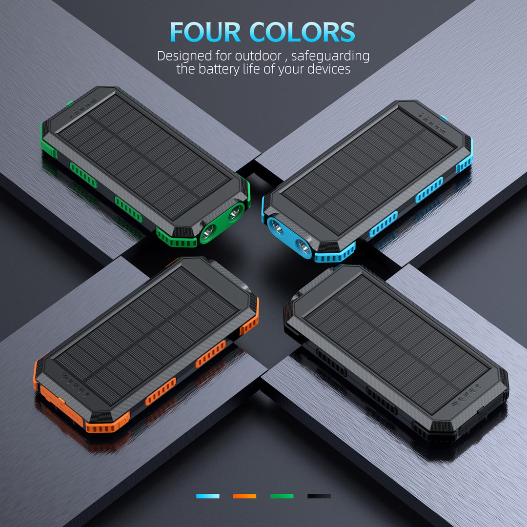 Solar-powered power bank with integrated compass and LED lighting Kalsten