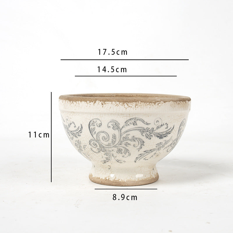 Floral Ceramic Planter Kalsten