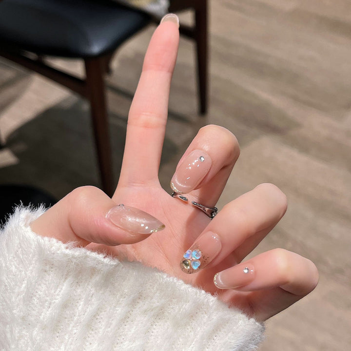 Decorative Floral Press-On Nail Art Kalsten