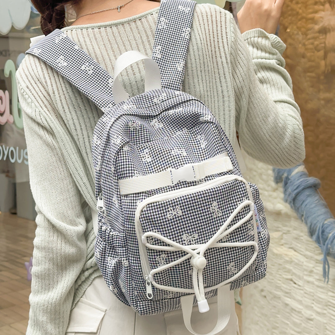 Charming Bow-Embellished Casual Backpack Kalsten