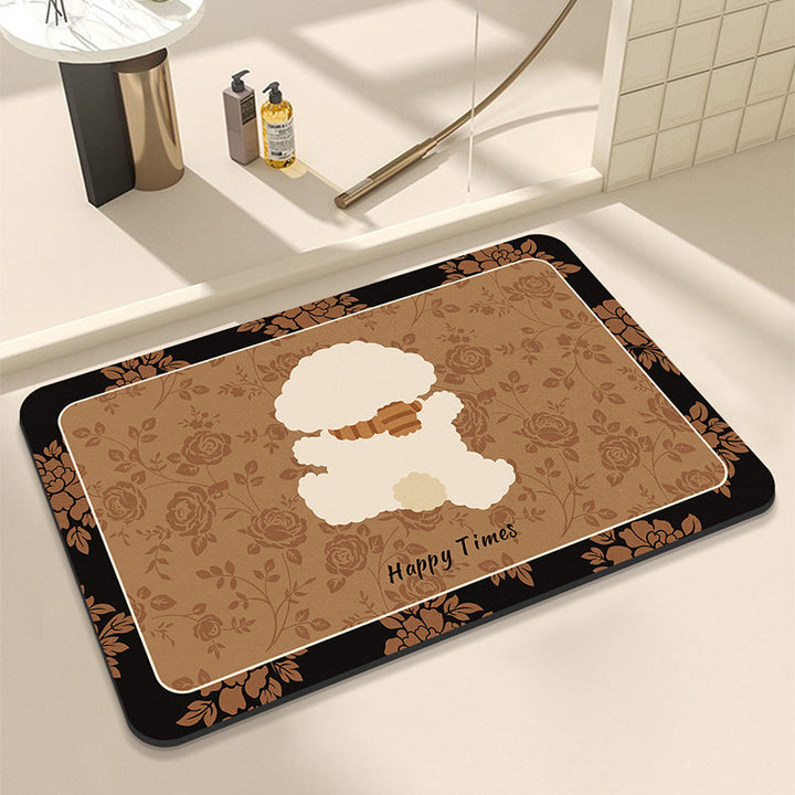 Panda-Themed Decorative Bath Mat