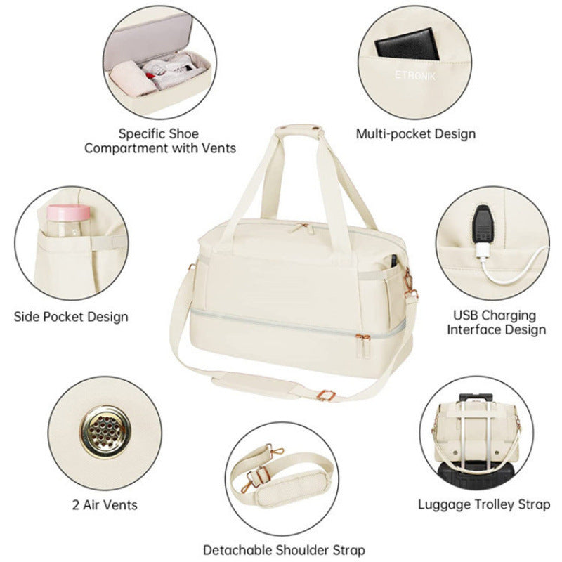 Multifunctional leisure bag with detachable shoulder strap Kalsten