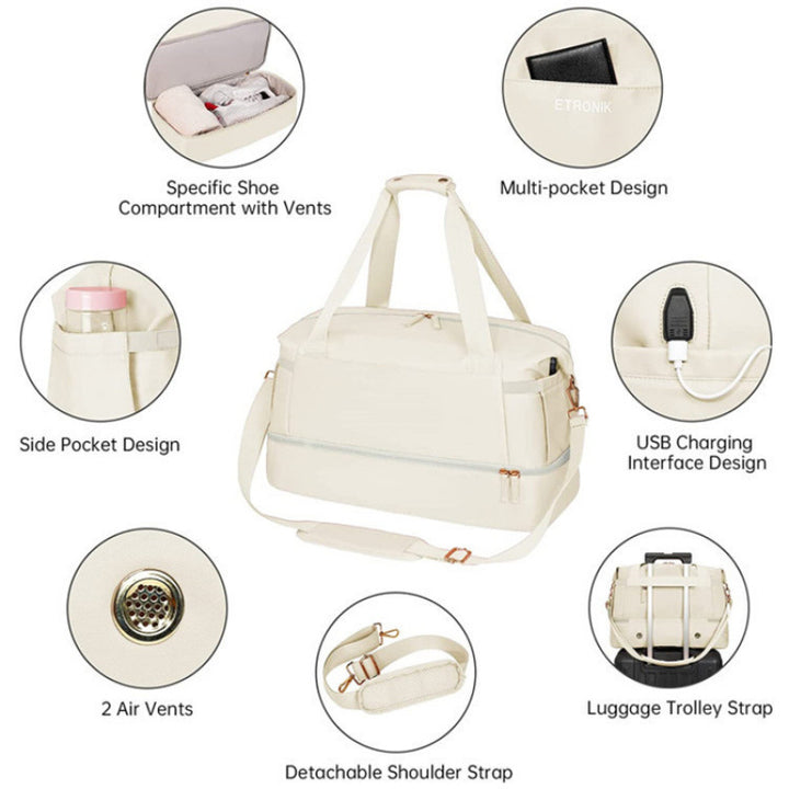 Multifunctional leisure bag with detachable shoulder strap Kalsten