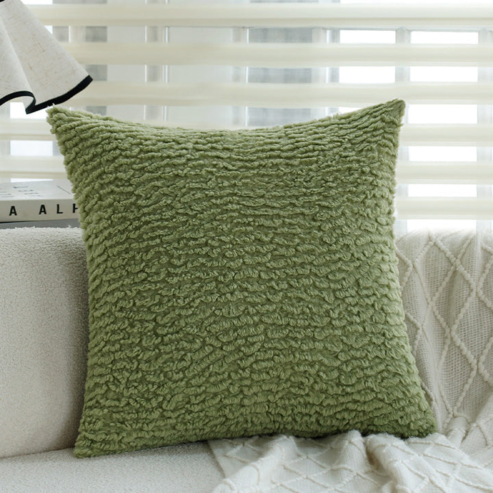 Square pillowcase with herringbone pattern and piped seam Kalsten