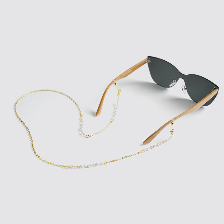 Elegant Pearl-Accented Eyewear Chain Kalsten